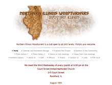 Tablet Screenshot of northernillinoiswoodturners.com